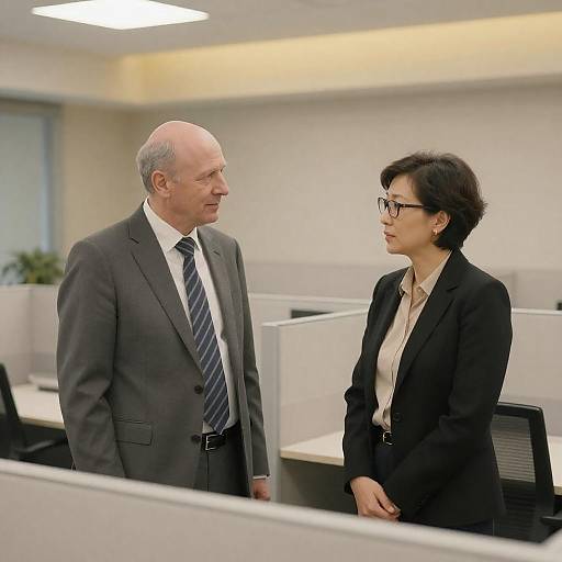 Business Discussion in Modern Office