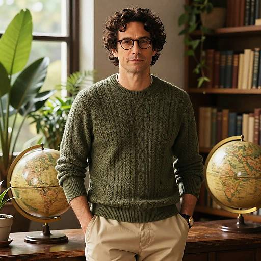 Cinematic Portrait of Elegant Man