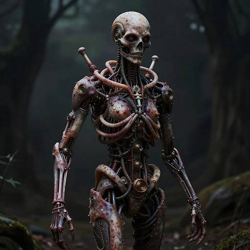 Surreal Biomechanical Haunting Character
