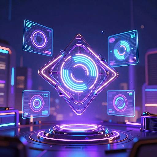 Futuristic Cyberpunk Digital Art