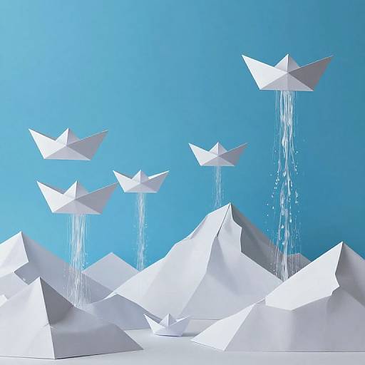 Surreal Mountains and Inverted Waterfalls