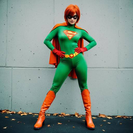 Carrie Kelley Cosplay in Vibrant Green Costume