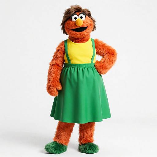 Plus Size Woman in Green Dress