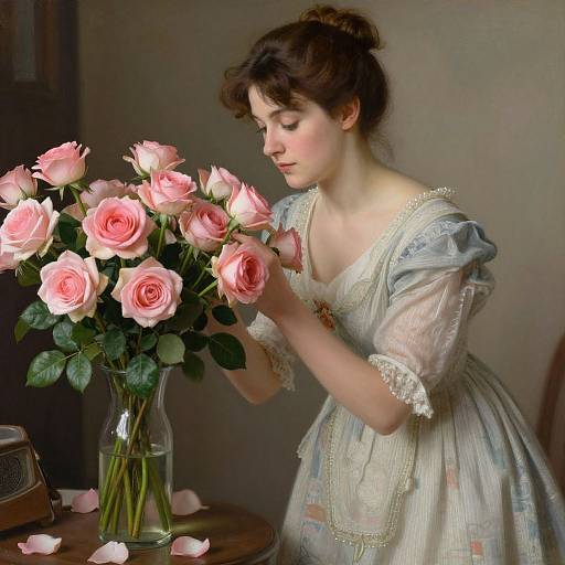 Vintage Elegance with Pink Roses