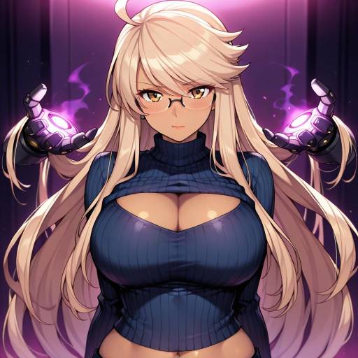 Illustration of Alma armas, va-11 hall-a in the style of Jp06