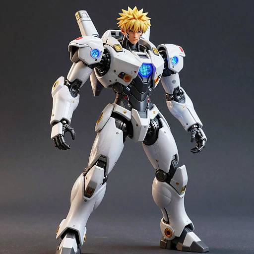 Infrared Cybernetic Mech Warrior Portrait