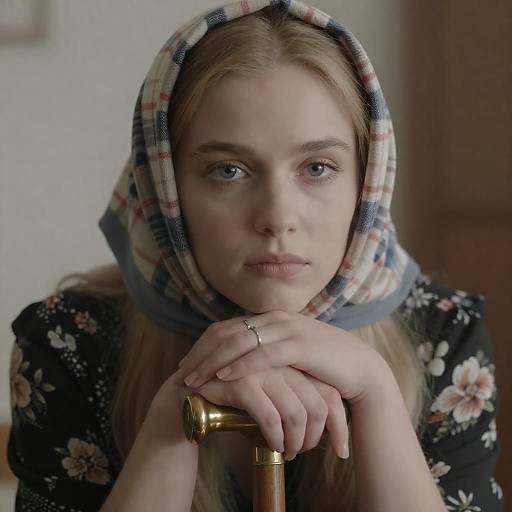 Portrait of a Young Woman with Cane