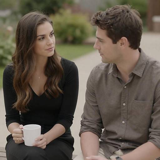 Outdoor Photograph of Couple Relaxing Together