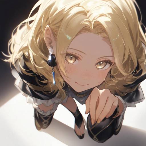 Elegant Blonde in High Fashion Style