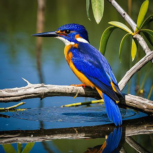 Azure Kingfisher in Kakadu's Splendid Wetlands