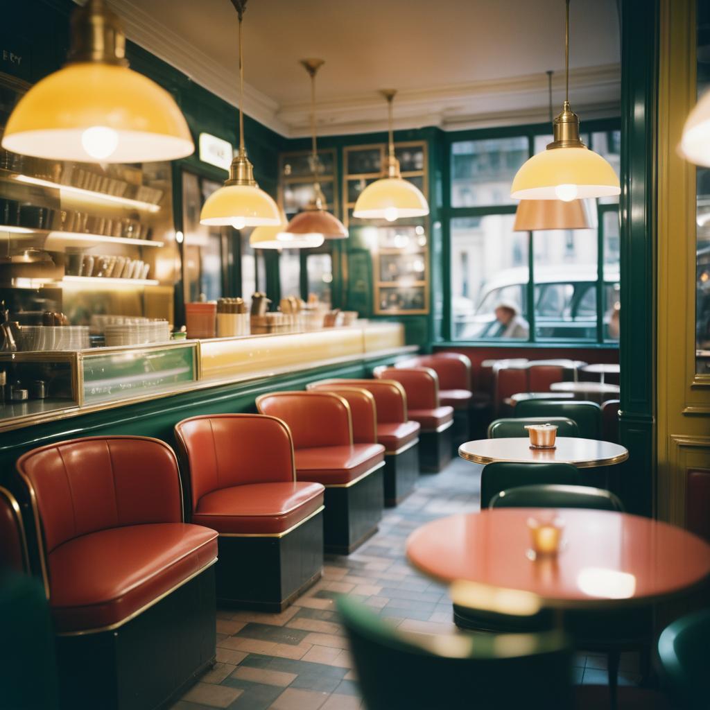 Vintage Café Atmosphere in Paris