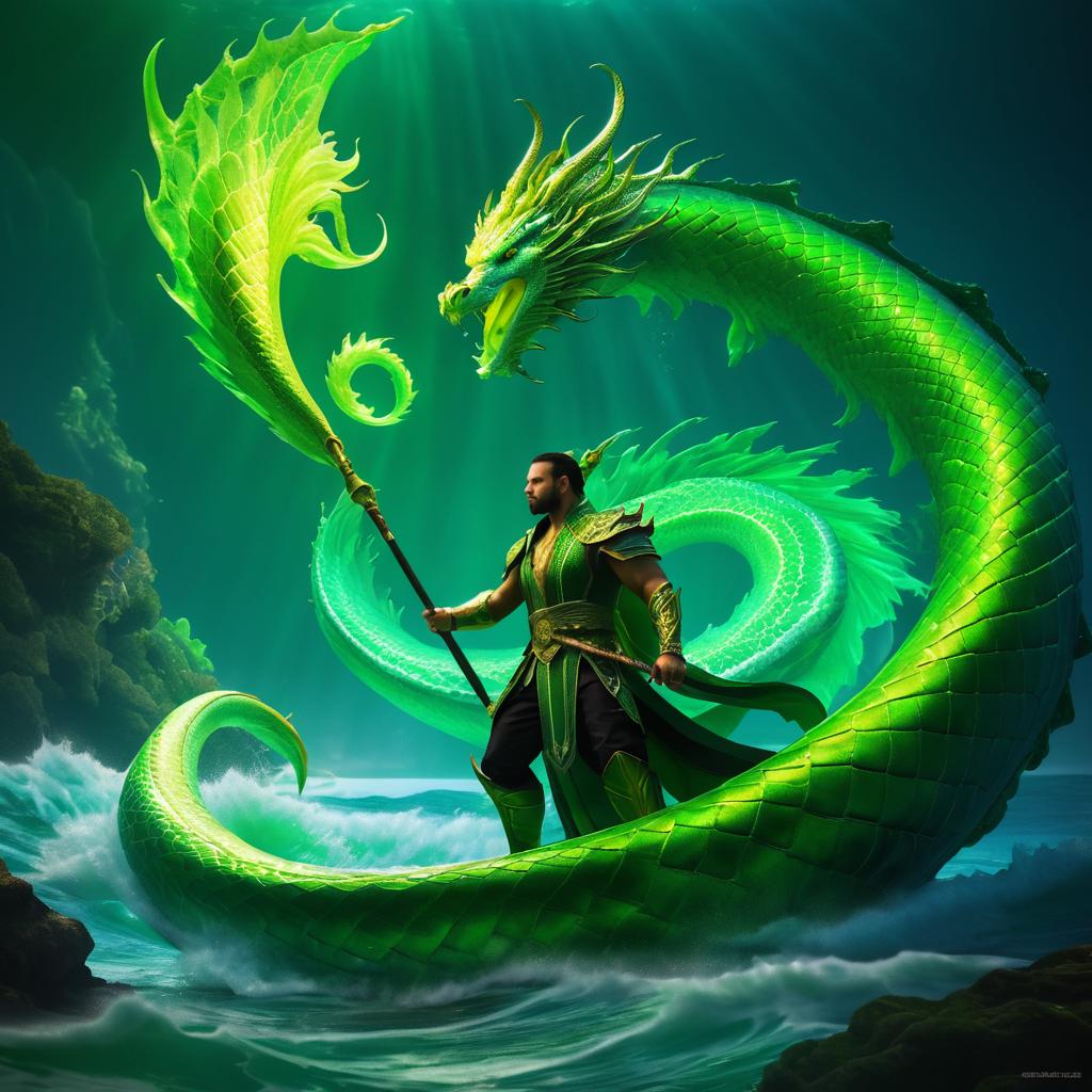 Epic Sea Serpent Tamer Artwork