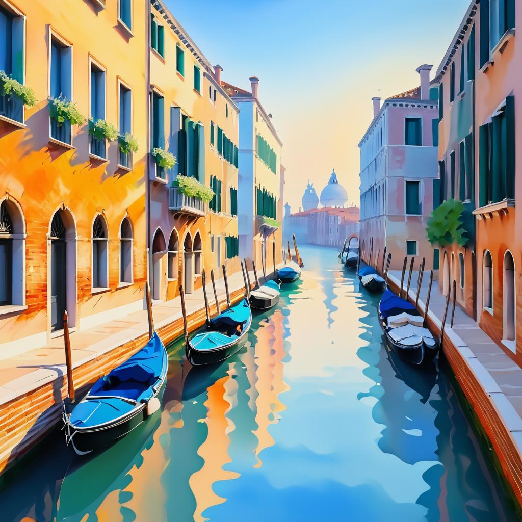 Morning in Venice: Impressionist Canvas Art