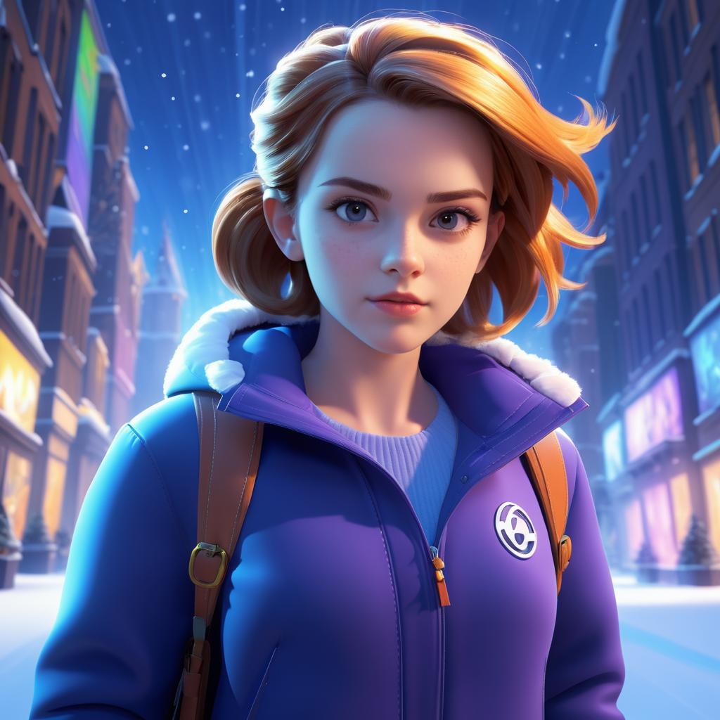 Emma Watson Blizzard Style Portrait Art