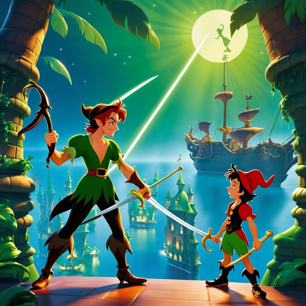 Epic Showdown: Peter Pan vs. Captain Hook