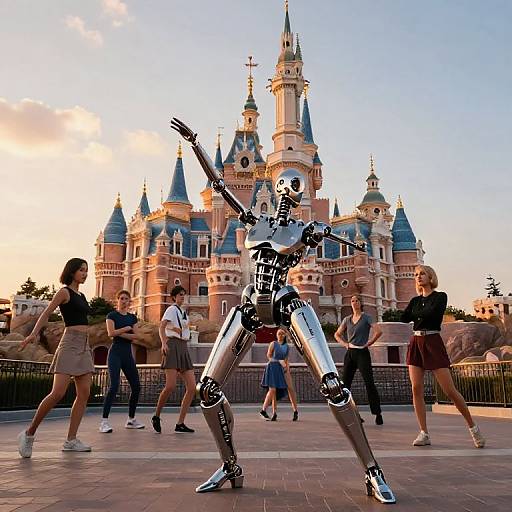 Mechanical Seven of Nine Dancing at Disney