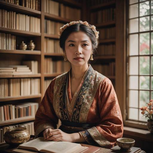 Elegant Portrait of a Serene Woman