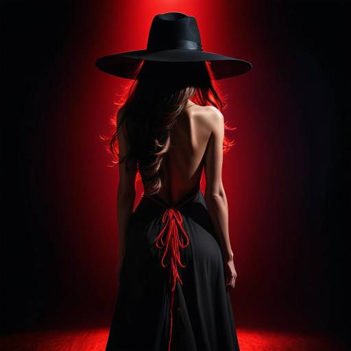 Mysterious Woman in Noir Style