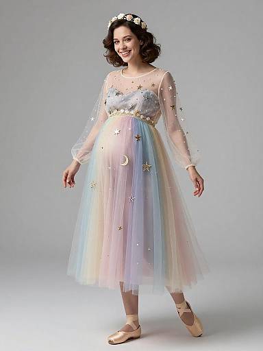 Ethereal Maternity Fairy Couture Portrait