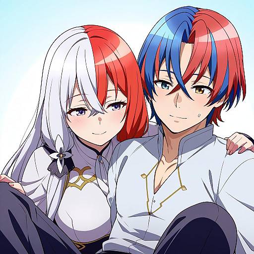 Illustration of Alear (male) (fire emblem), fire emblem in the style of Jeno