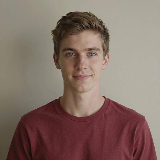 Half-Body Portrait of a Young Man