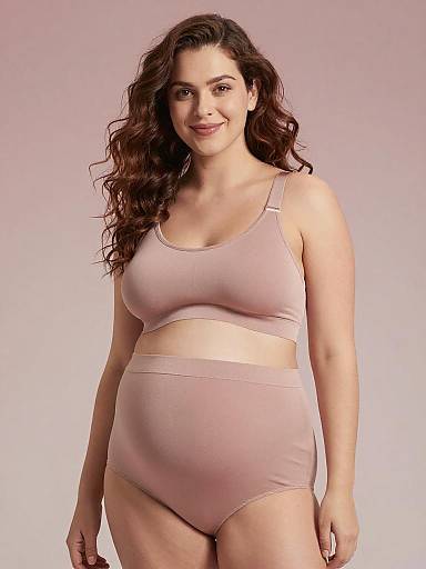 Painterly Soft-Focus Maternity Lingerie Portrait