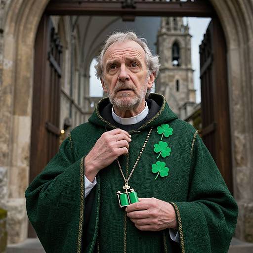Realistic Portrait of St. Patrick