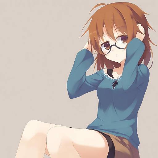 Illustration of Araki hina, idolmaster in the style of Nagishiro mito