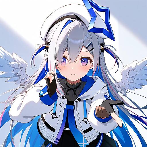 Illustration of Amane kanata (work), hololive in the style of Himitsu (hi mi tsu 2)