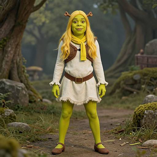 Female Shrek Costume with Accessories