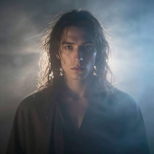 Ethereal Man with Mystical Aura