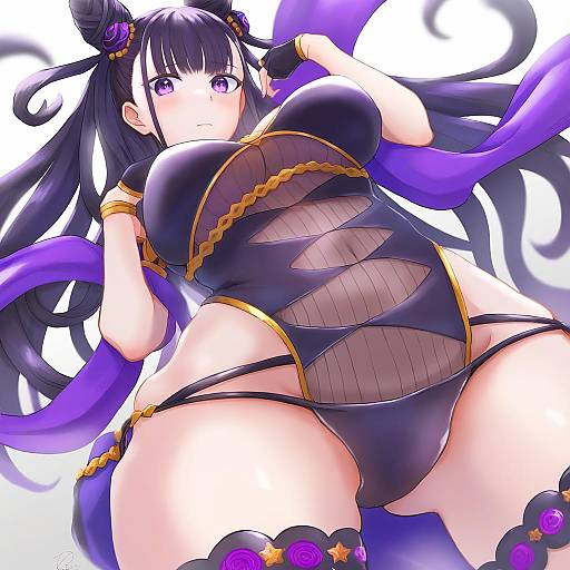 Illustration of Murasaki shikibu (swimsuit rider) (first ascension) (fate), fate/grand order in the style of Yamada rei (rou)