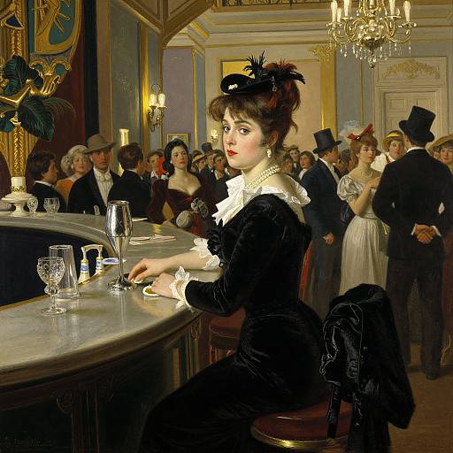 Bar at the Folies Bergere Scene