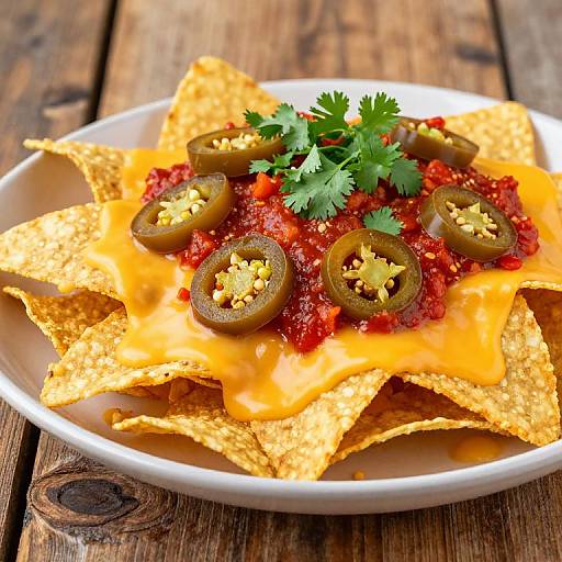 Vibrant Nachos with Spicy Salsa