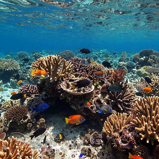 Vibrant Underwater Coral Reef Scene