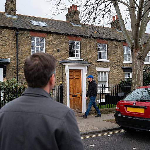 Urban Street Scene with Engaged Observer