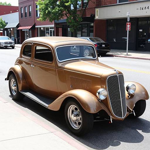 Detailed 1934 Street Rod Illustration