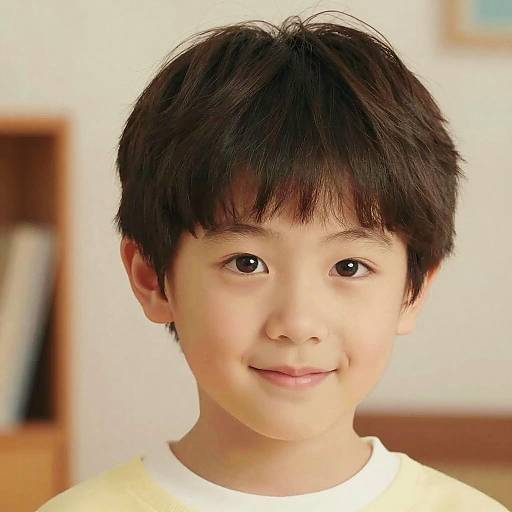 Vintage 90s Boy Portrait Illustration