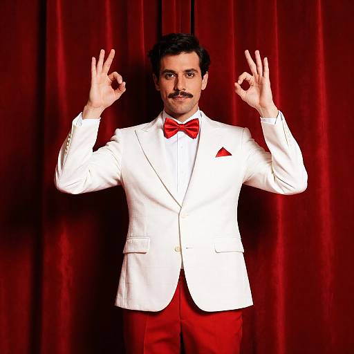 Confident Man in Bold Outfit