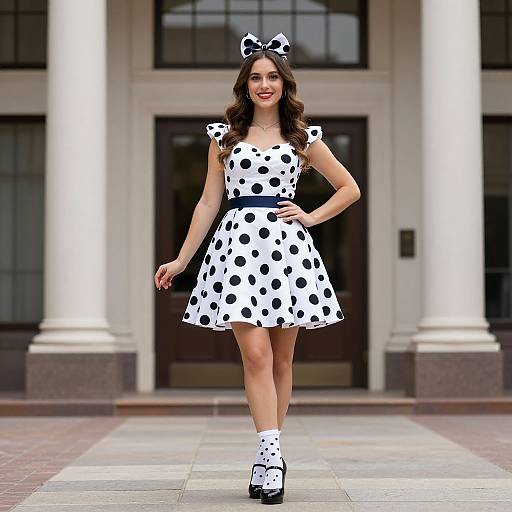 Sock Hop Cutie in Polka Dots