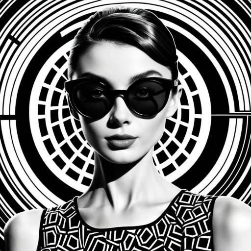 Avant-Garde Black and White Portrait