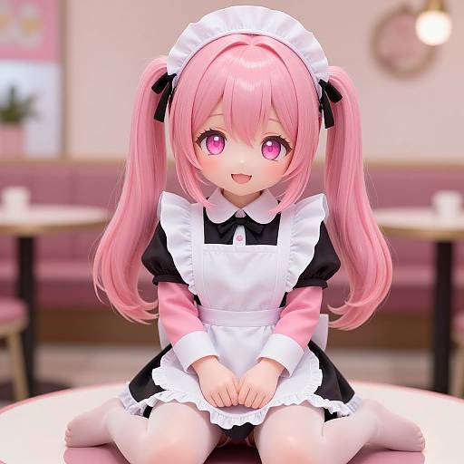 Ultra Cute Maid Girl Portrait