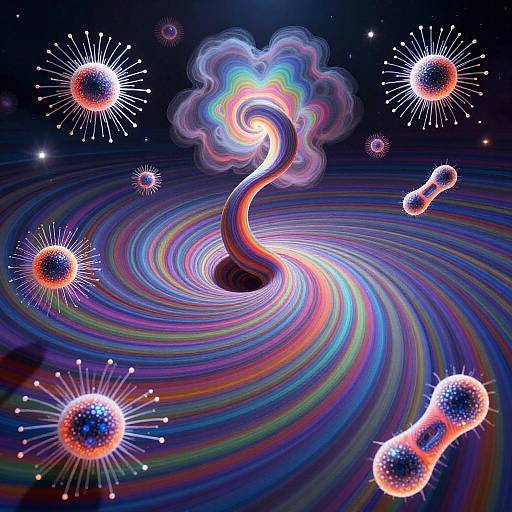 Surreal Quantum Nature Kaleidoscope