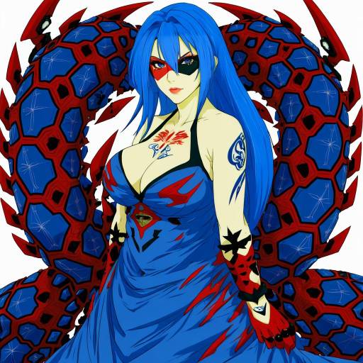 Illustration of Adiane, tengen toppa gurren lagann in the style of Michii yuuki