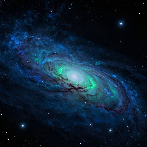 Futuristic Galaxy Nebula Scene