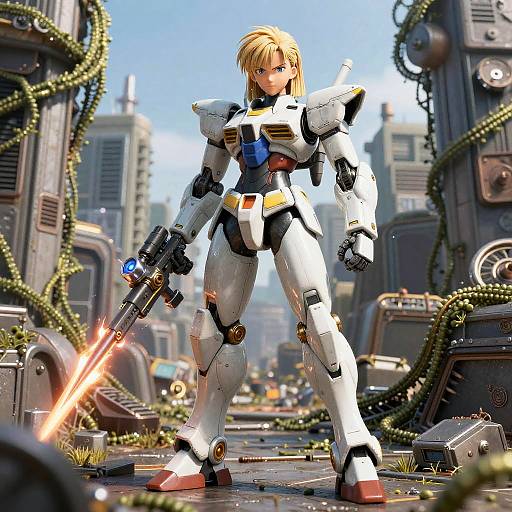 Mecha Android 18 in Ancient Graveyard