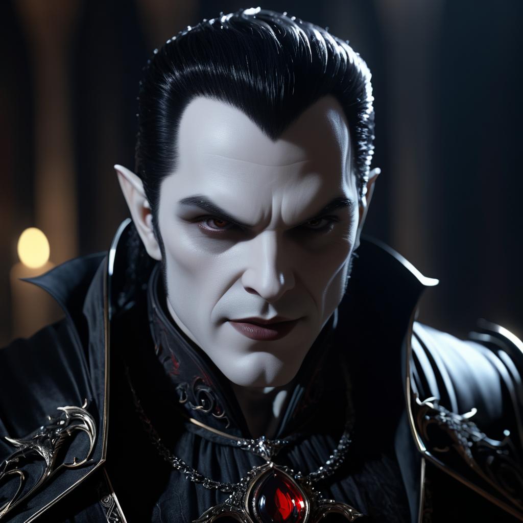 Ultra-Detailed Vampiric Lord in 4K UHD