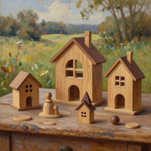 Brinquedos de Madeira Artesanais Rústicos