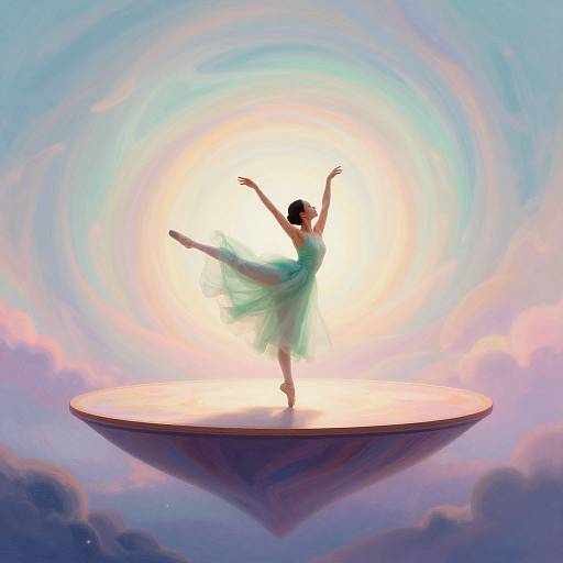 Ethereal Dancer in Surreal Whirlpool