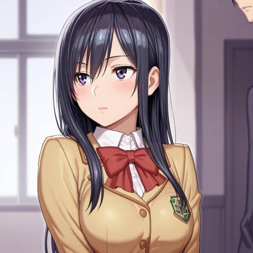 Illustration of Aihara mei, citrus (saburouta) in the style of Tenchisouha